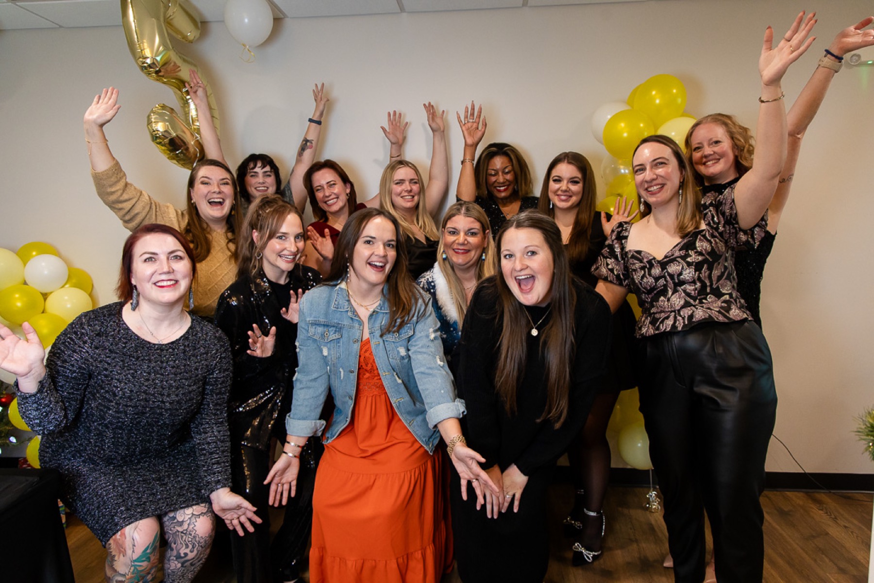 Sarah's five-year celebration with clients and friends